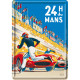 Carte postala metalica 24h Le Mans Racing Poster Blue