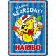 Carte postala metalica HARIBO Happy Bearsday