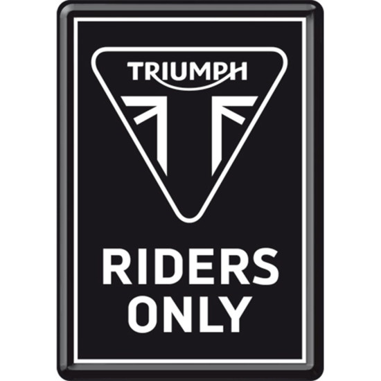 Carte postala metalica  Triumph Riders Only