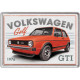 Carte postala metalica VW Golf GTI 1976