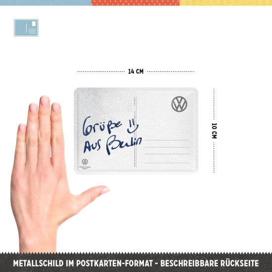 Carte postala metalica VW Golf GTI 1976