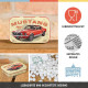 Cutie metalica de buzunar XL Ford Mustang GT 1967 Red