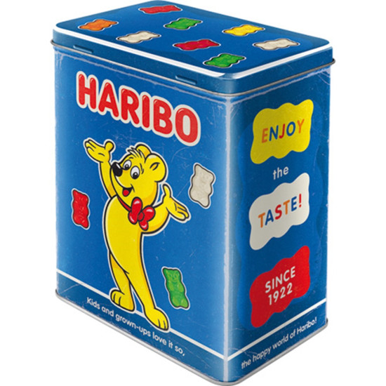 Cutie metalica L HARIBO Enjoy the Taste blue