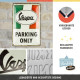 Placa decor metalica 20x30 Vespa Parking Only Italian