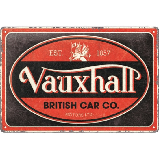 Placa metalica 20x30 Vauxhall Vintage Oval