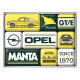 Set magneti Opel Manta