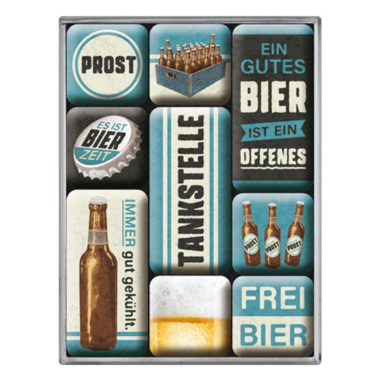 Set magneti Tankstelle Bier