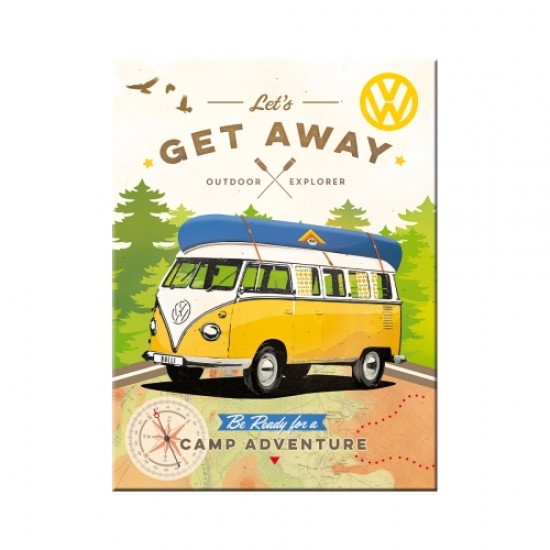 Magnet VW Bulli-Let's Get Away