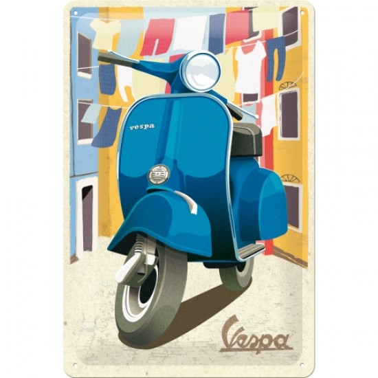 Placa metalica Vespa - Italian Laundry - 20x30cm