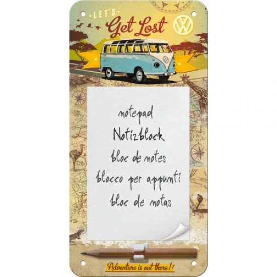 CARNET NOTITE MAGNETIC VW Bulli-Let's get lost