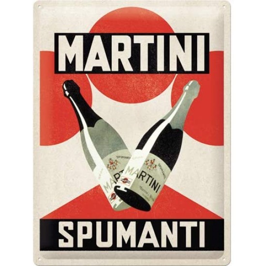 Placa metalica Martini - Spumanti 30x40cm