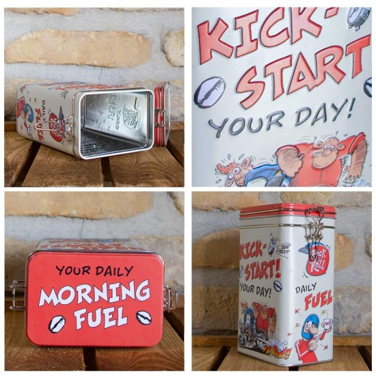 Cutie metalica cu capac etans MOTOmania - Kick-Start Your Day!