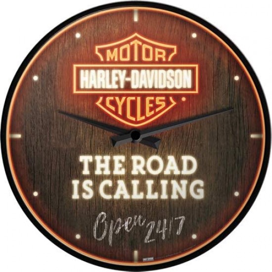 Ceas de perete Harley Davidson - The road is calling