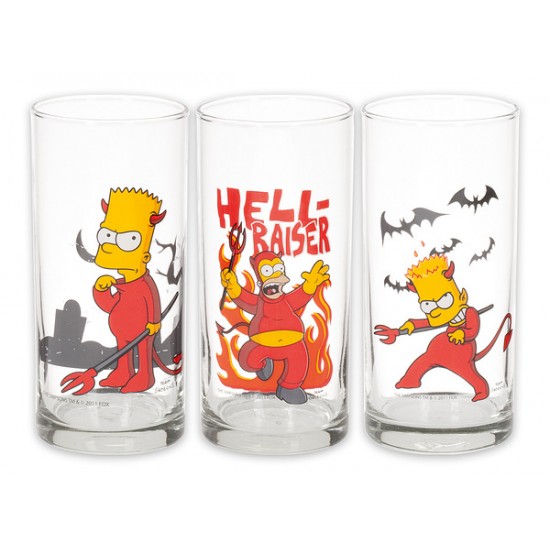 Set 3 pahare The Simpsons