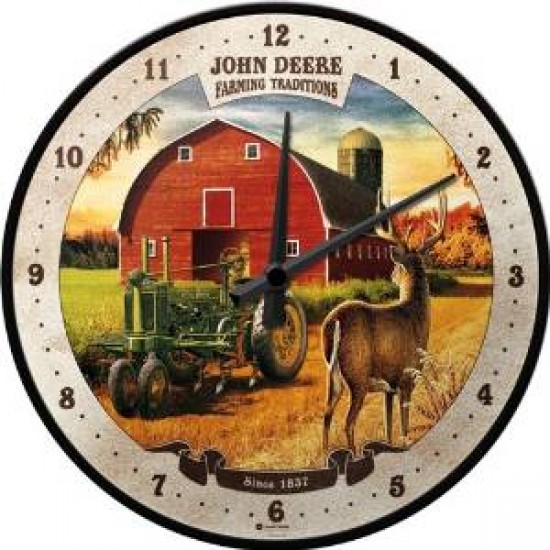 Ceas de perete - John Deere Farming Traditions - Ø31 cm