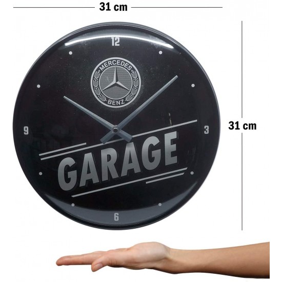 Ceas de perete Mercedes-Benz Garage - Ø31 cm