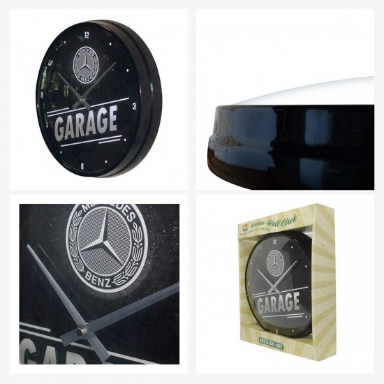 Ceas de perete Mercedes-Benz Garage - Ø31 cm