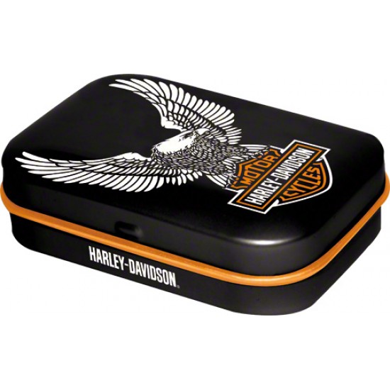 Cutie metalica cu bomboane - Harley Davidson Eagle Logo