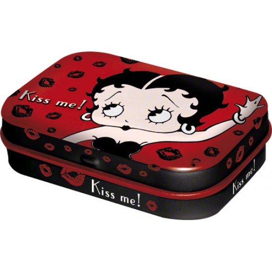 Cutie metalica cu bomboane - Betty Boop - kiss me