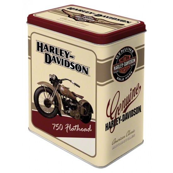 Cutie de depozitare metalica - Harley Davidson Flathead