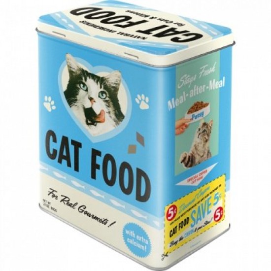 Cutie de depozitare metalica - Cat Food