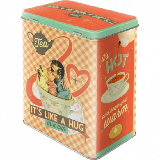 Cutie de depozitare metalica - Tea It's like a hug in a cup