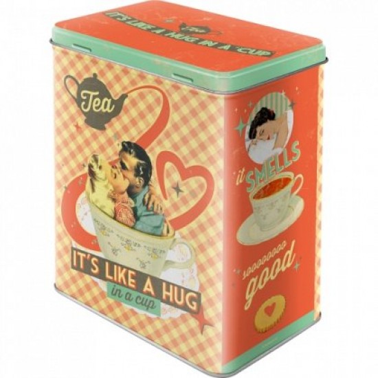 Cutie de depozitare metalica - Tea It's like a hug in a cup