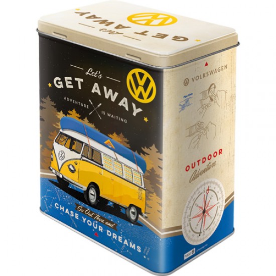 Cutie de depozitare metalica - Volkswagen Bulli - Get Away