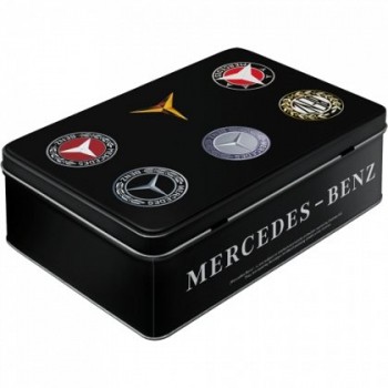Cutie de depozitare metalica - Mercedes-Benz logo evolution