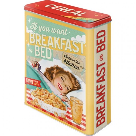 Cutie de depozitare metalica - Breakfast in Bed