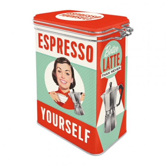 Cutie metalica cu capac etans - Espresso Yourself