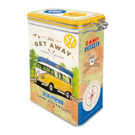 Cutie metalica cu capac etans - VW Bulli - Let's Get Away!