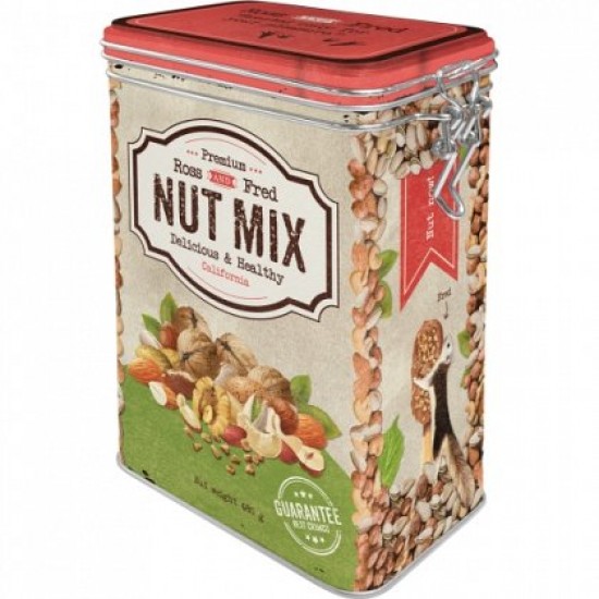 Cutie metalica cu capac etans - Nut Mix