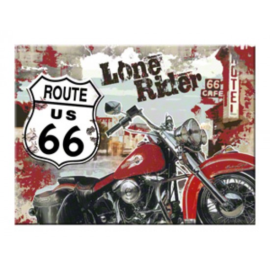 Magnet - Route 66 Lone Rider