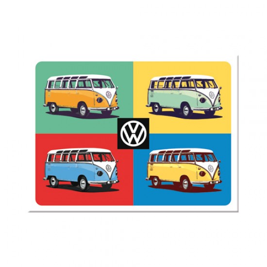 Magnet VW Bulli - Pop Art