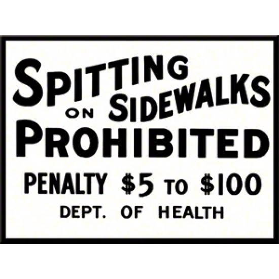 Magnet - Spitting on Sidewalks Prohibited