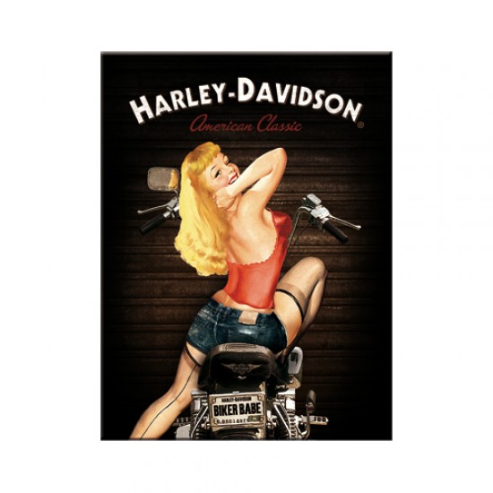 Magnet - Harley Davidson Biker Babe