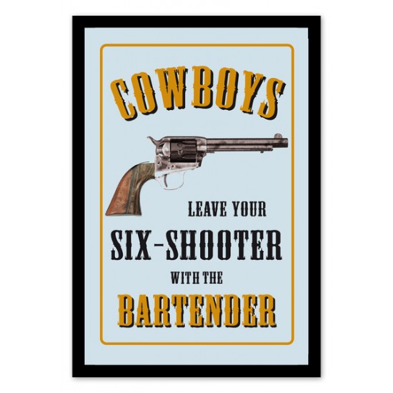 Oglinda decor - Cowboys - Leave your revolver