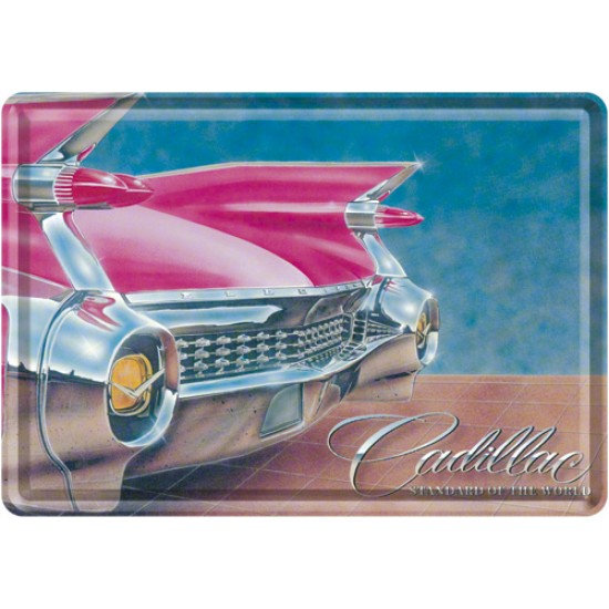 Placa metalica - Cadillac - 10x14 cm