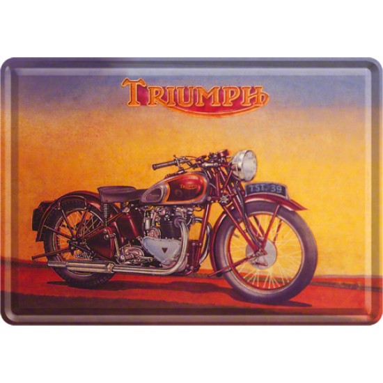 Placa metalica - Triumph - 10x14 cm