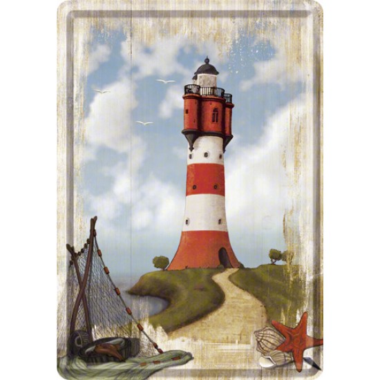 Placa metalica - Lighthouse - 10x14 cm