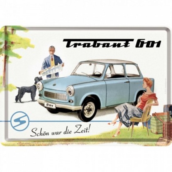 Placa metalica - Trabant Holiday - 10x14 cm