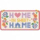 Placa metalica cu snur - Home Sweet Home - 10x20 cm