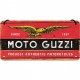 Placa metalica cu snur - Moto Guzzi logo - 10x20 cm