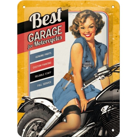 Placa metalica - Best Garage - 15x20 cm