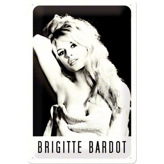 Placa metalica - Brigitte Bardot M - 20x30 cm