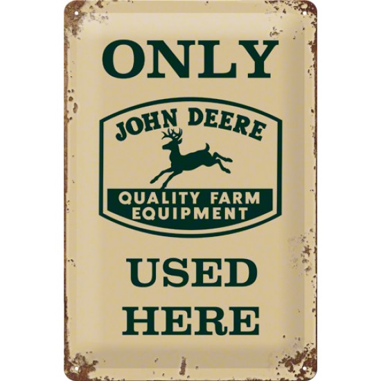 Placa metalica - John Deere Exclusive - 20x30 cm