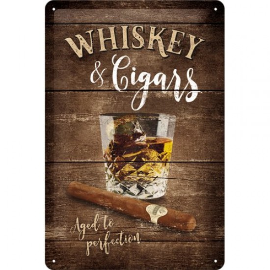 Placa metalica - Whiskey 