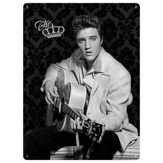 Placa metalica - Elvis Presley The King - 30x40 cm