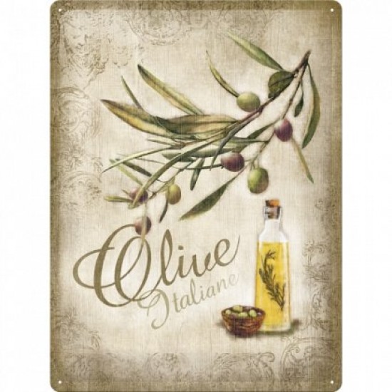 Placa metalica - Olive  30x40 cm